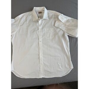 Vintage Gitman Bros Shirt Size 20/36 Mens White Dress Long Sleeve Button Up